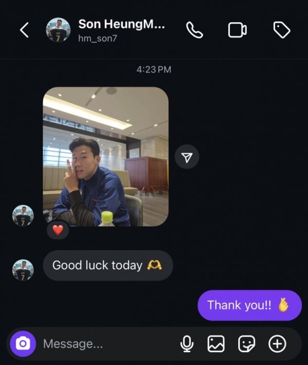 心系球队！洛杉矶FC社媒晒聊天纪录，孙兴慜祝球队今天比赛好运