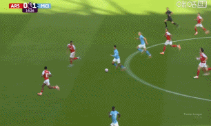 太快了⚡新视角再看哈兰德进球，埋头冲刺遽然甩开预防